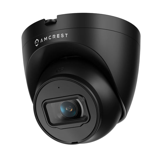Amcrest 5MP Turret POE Camera, UltraHD Outdoor IP Camera POE with Mic/Audio, 5-Megapixel Security Surveillance Cameras, 98ft NightVision, 132° FOV