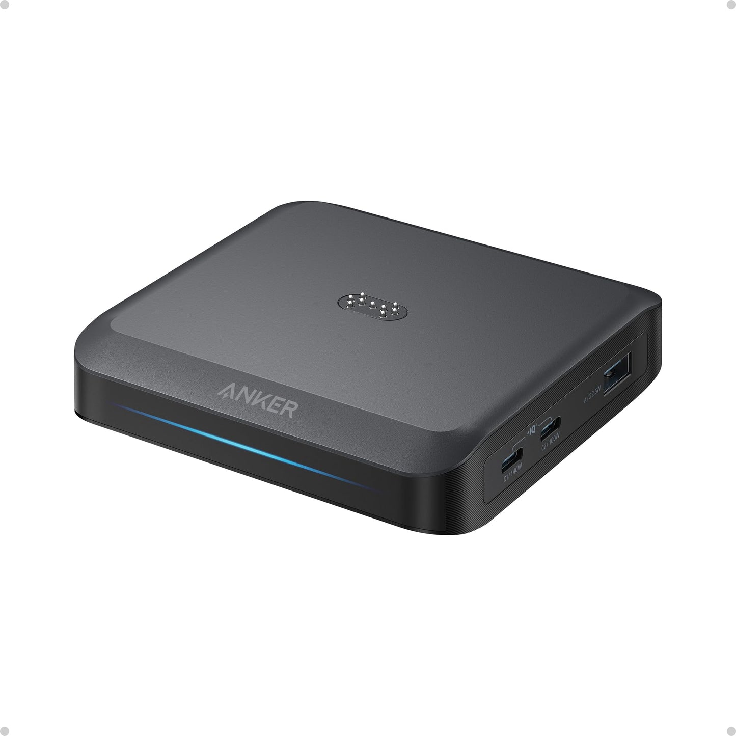 Anker Charging Base, 150W Max Charging for 4 Devices, Works with Prime Power Banks with Pogo Pin, for MacBook Pro/Air, Dell, iPhone 17/16 Series