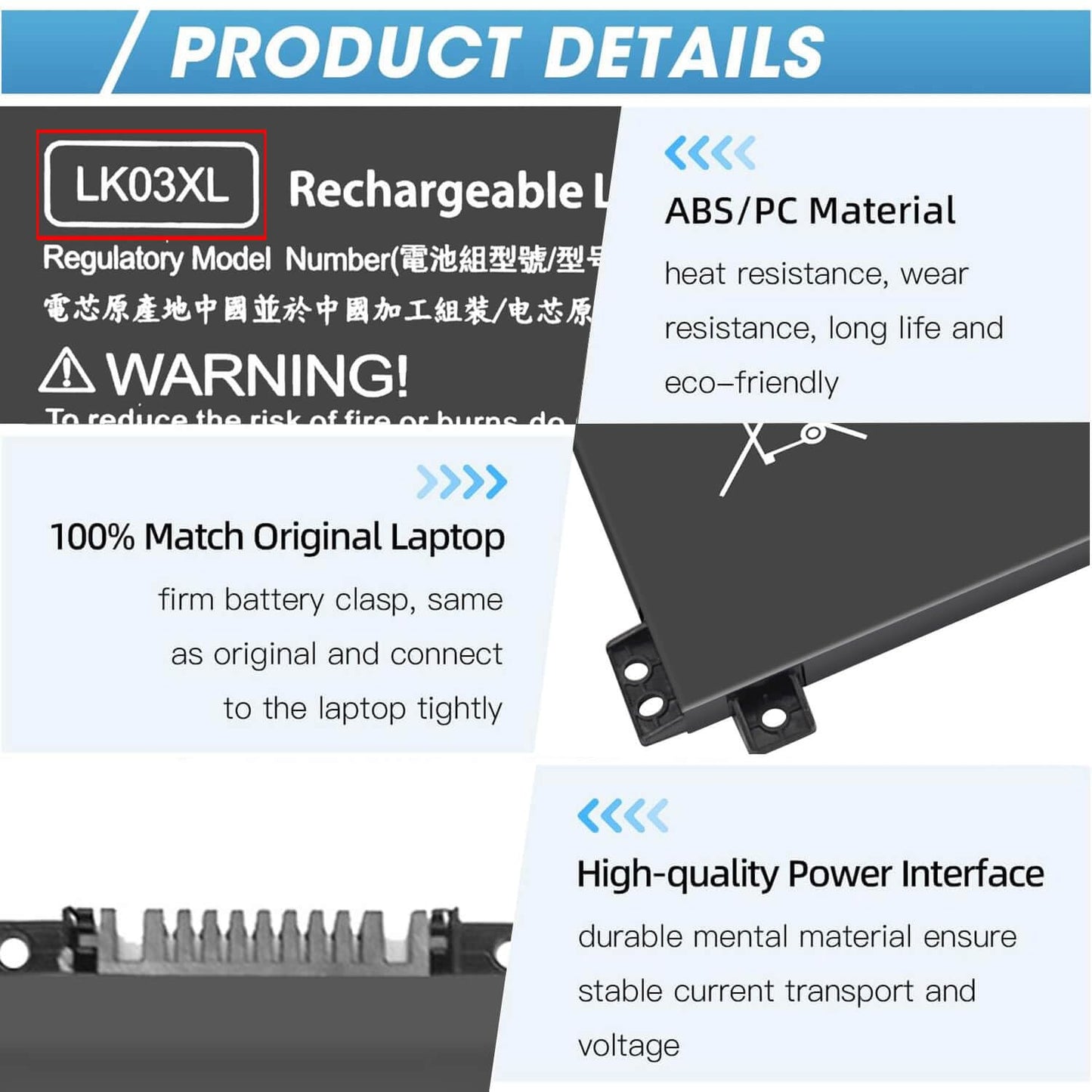 LK03XL Battery for HP Envy X360, L09281-855 Battery Replacement for HP Envy X360 Convertible 15m-cn0011dx 15m-cn0012dx 15m-cn0xxx 17m-bw0013dx