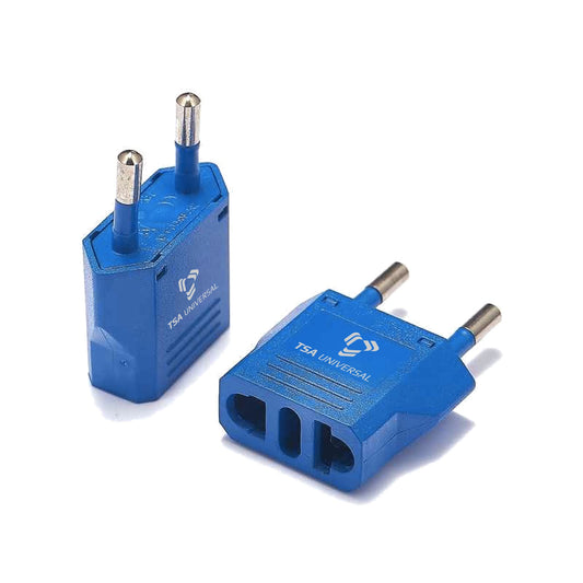 United States to Romania Travel Power Adapter to Connect North American Electrical Plugs to Romanian Outlets for Cell Phones, Tablets, eReaders…