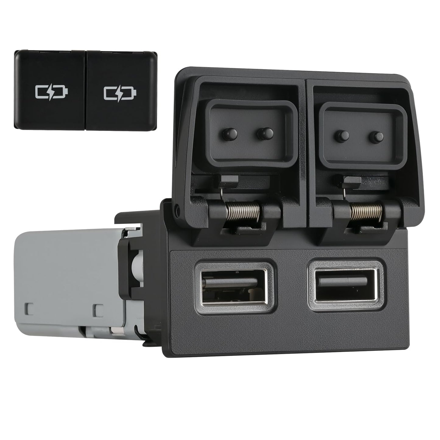 90W Car Charger USB c Dual Port Adapter Center Console Socket for Toyota Camry Fast Charging(Lid USB (45W)+USB (45W))