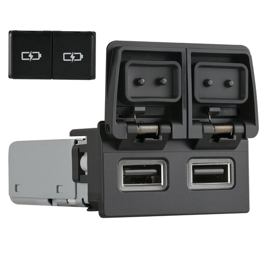 90W Car Charger USB c Dual Port Adapter Center Console Socket for Toyota Camry Fast Charging(Lid USB (45W)+USB (45W))