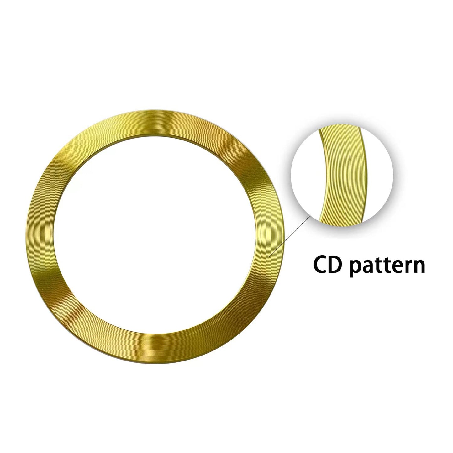 SALEX Compatible with Magsafe Magnetic Rings 4 Pack Set - Metal Rings for Cell Phone Case - Gold Round Magnet Sticker - Add to Any Case - Replacement