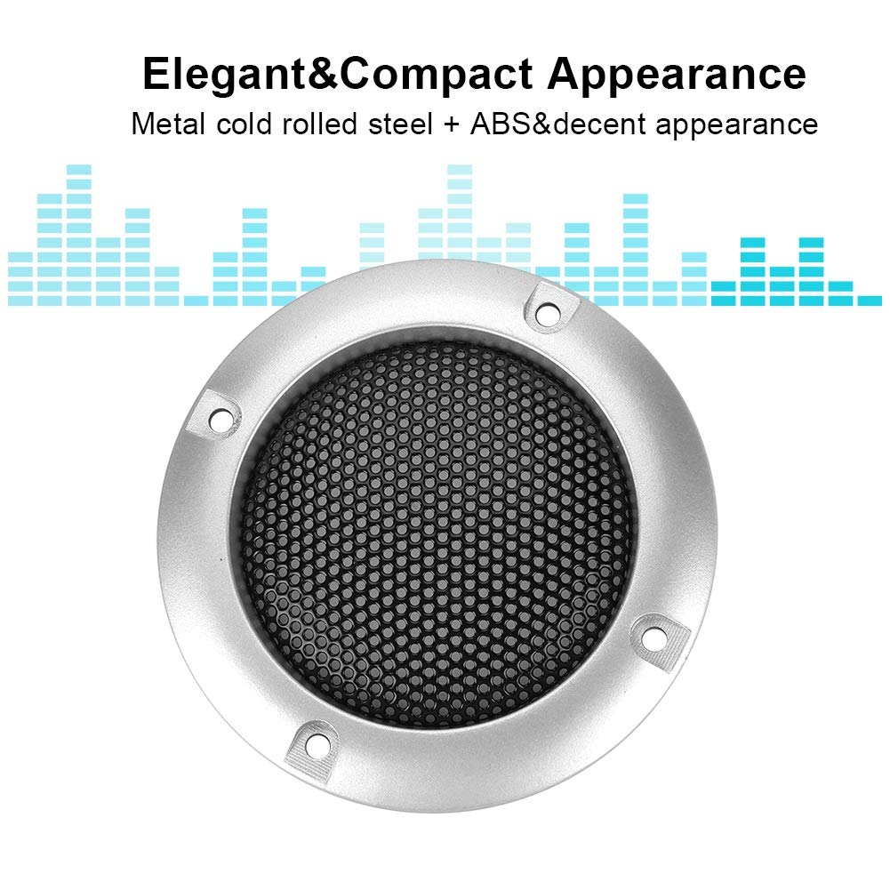Bewinner 2 Inch Speaker Cover, Speaker Decorative Steel Mesh Circle Car Speaker Protective Mesh Cover Provide for Speakers Car Speakers