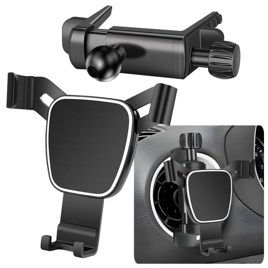 LUNQIN Car Phone Mount Holder for Kia Forte 2019-2024?Kia Stinger 2018-2023 Auto Accessories Navigation Bracket Interior Circular Air Vent Decoration