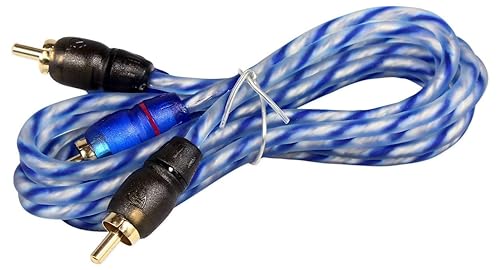 Rockville RTR032 3 Foot 2 Channel RCA Cable, Twisted Pair, 100% Copper Conductors, Split Pin Design, Noise Rejection, for Car Audio and Home Theater