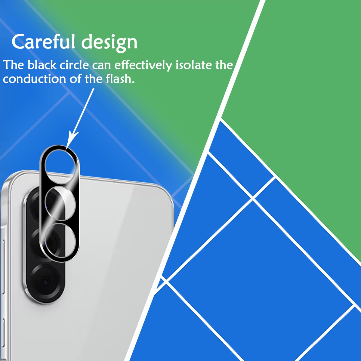 BIGFACE Galaxy A36 Tempered Glass Screen Protector + Camera Lens Protector [2 + 2 Pack][Case Friendly][Anti-Scratch][Ultrasonic Fingerprint Unlock] HD