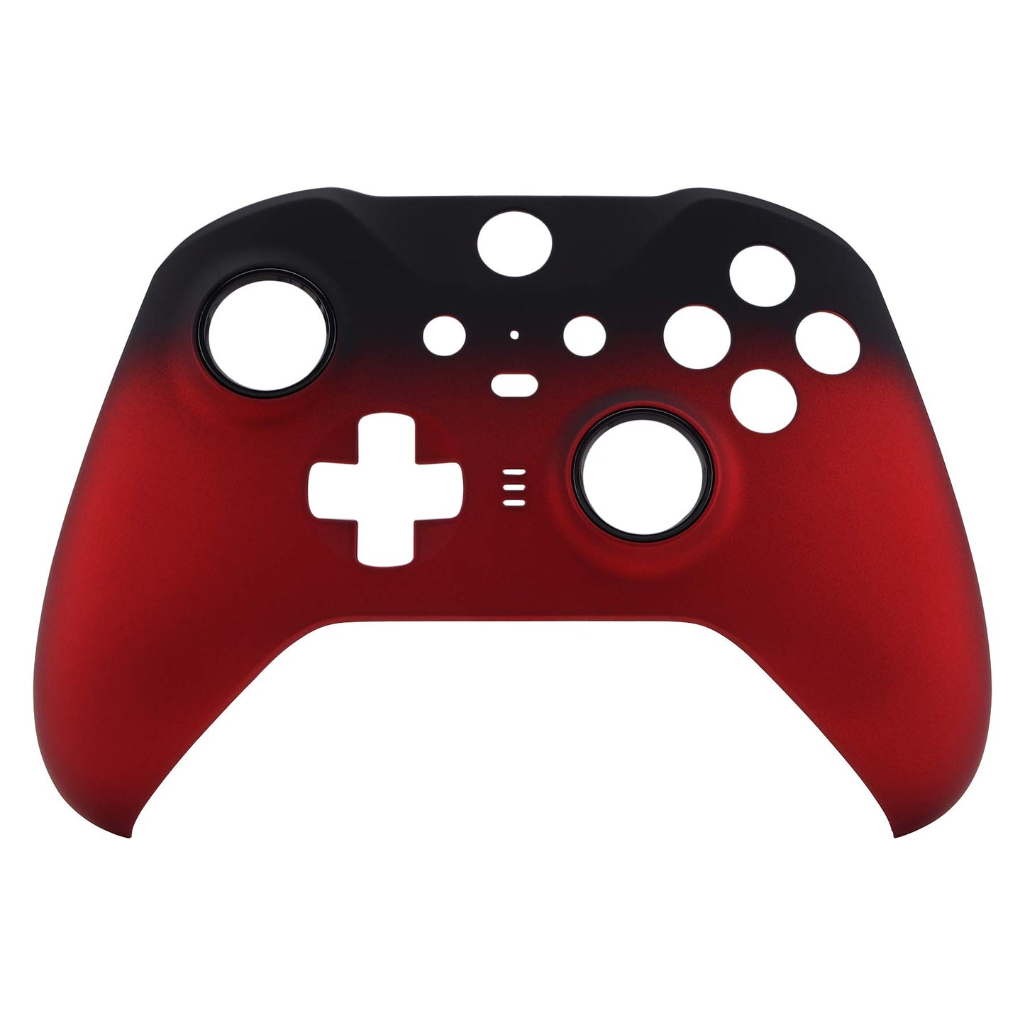 eXtremeRate Shadow Scarlet Red Soft Touch Grip Faceplate for Xbox One Elite Series 2, Front Housing Shell Cover Replacement Kit for Xbox Elite 2 Core