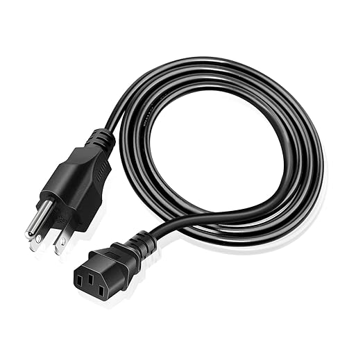 3 Prong Projector Power Cord for Epson, Optoma, Dell, Canon, BenQ, ViewSonic, NEC, LG, Hitachi, Sony, Eiki, ViewSonic, InFocus Projector, Vizio D/E/M