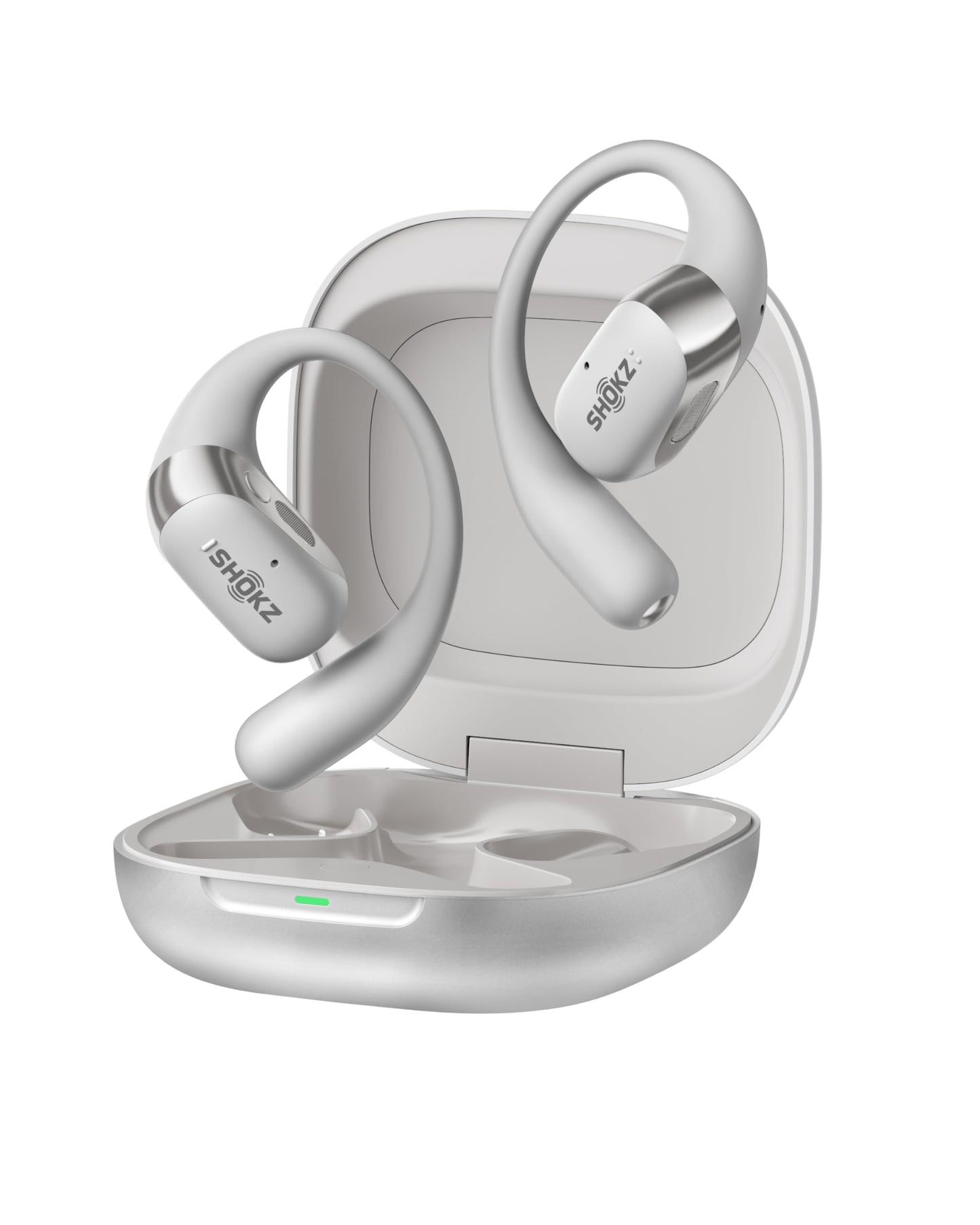 SHOKZ OpenFit 2+ Open-Ear Earbuds, Grey, Dolby Audio,Wireless Charging