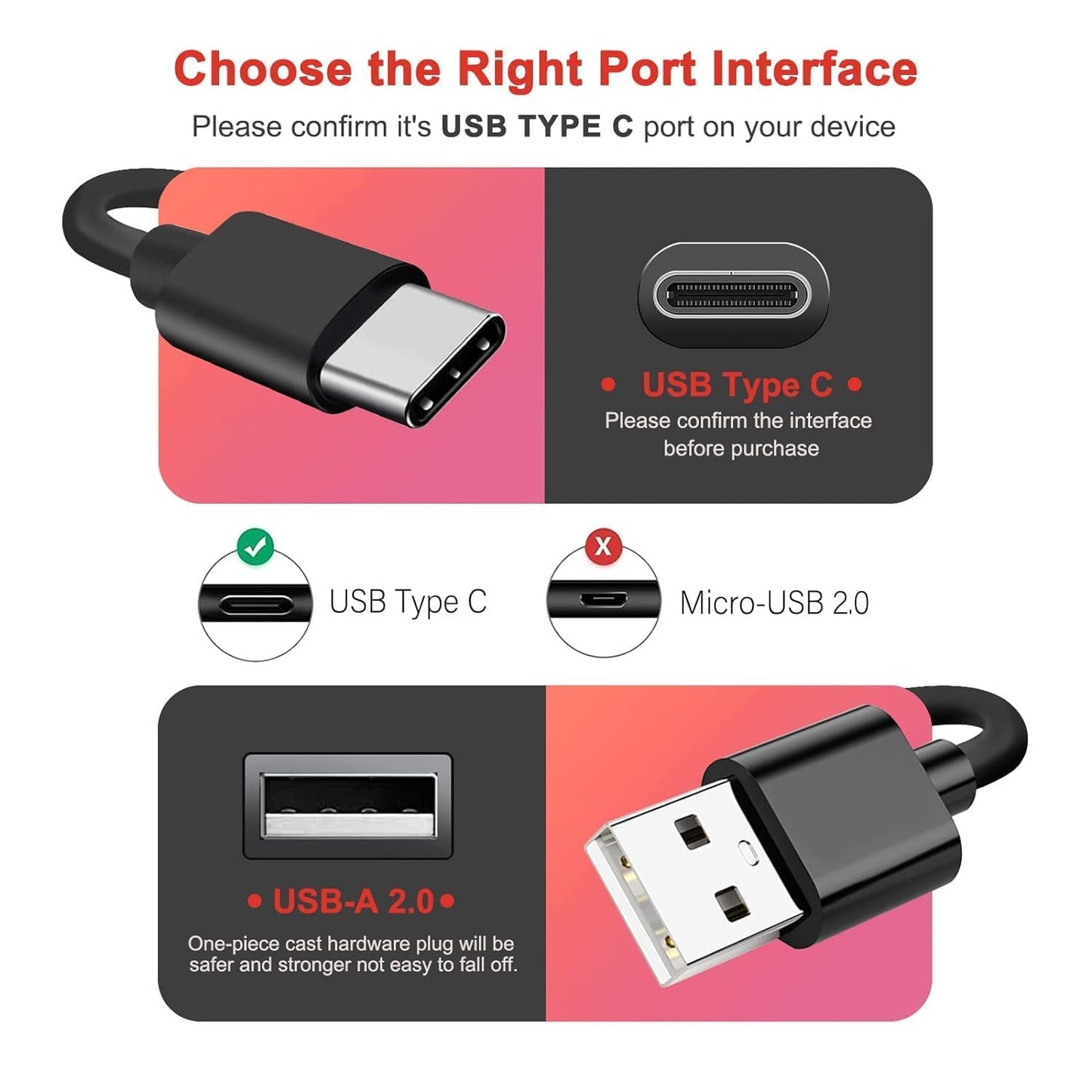 10FT USB C Camera Charger Adapter for Arlo Essential 2K, Alro Essential 2nd Generation, Blink Mini 2nd, Blink Outdoor 4 4th Generation Camera, Ring