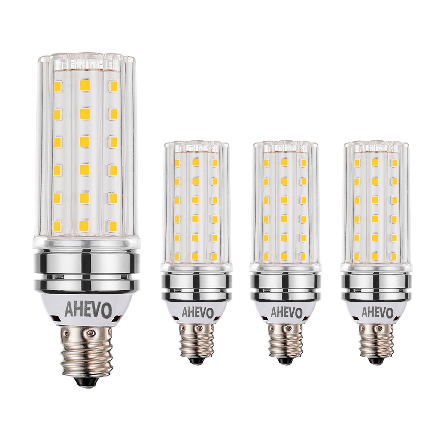 AHEVO E17 LED Light Bulbs, 80-100W Equivalent, 12W, 1200 Lumens, Soft White 3000K,Intermediate E17 Base,NOT Candelabra Base, for Ceiling Fan