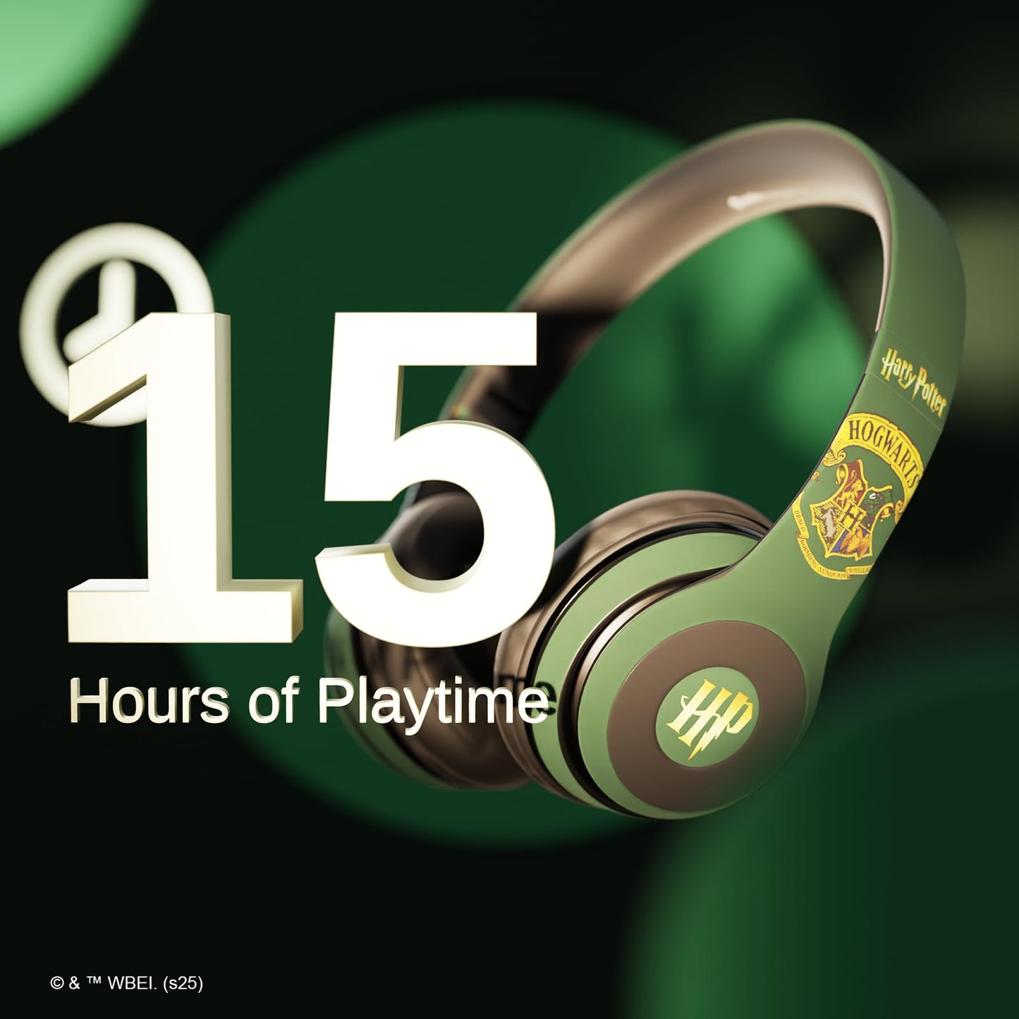 iJoy Harry Potter Slytherin Bluetooth Headphones with Built in Mic | Officially Licensed Wireless Headphones, Foldable Headset | Harry Potter Gifts…