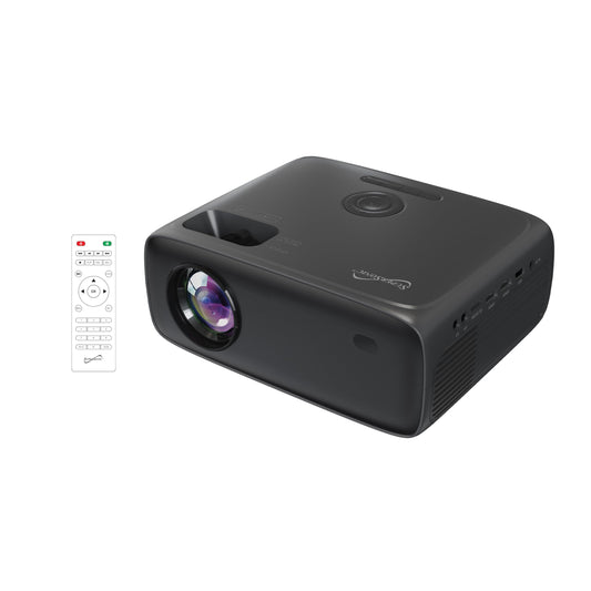 Supersonic SC-282P Full HD 1080P LED Projector with Bluetooth, 7800 Lumens, LED 4" LCD, 40-150" Display, HDMI/USB/SD/AV Inputs, 20,000Hr Lamp