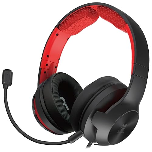 Hori Nintendo Switch Gaming Headset Pro for Nintendo Switch, Switch OLED Model & Switch Lite - Officially Licensed by Nintendo - Nintendo Switch;