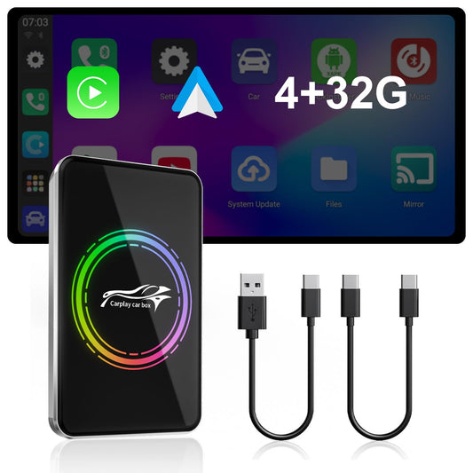 Autolinkr Wireless CarPlay Adapter, Magic AI Box, 3-in-1 for Apple CarPlay & Android Auto Adapter - Plug & Play USB Dongle with Dual WiFi 6