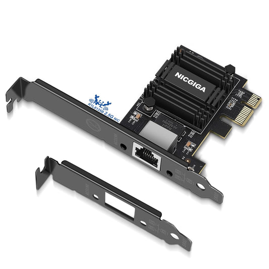 NICGIGA 2.5G Base-T PCIe Network Adapter, Realtek RTL8125B 2.5Gbps/1Gbps/100Mbps PCI Express Gigabit Network Card Convert to Ethernet RJ45 LAN Port