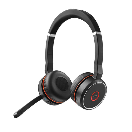 Jabra Evolve 75 SE, Link380a UC Stereo, SME- Bluetooth Headset with Noise-Cancelling Microphone, Long-Lasting Battery and Dual Connectivity - Works…