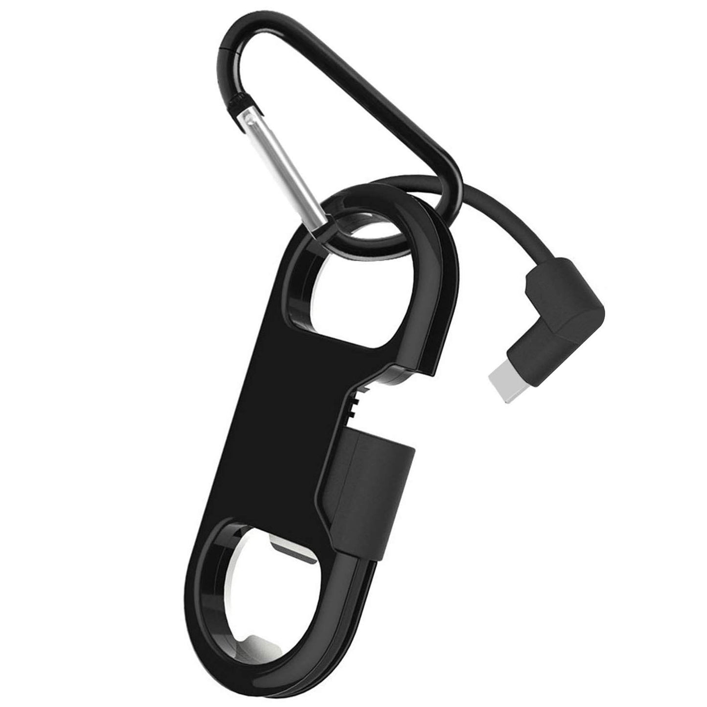 i-Dawn Compatible iPhone Charge Cable + Keychain + Bottle Opener + Aluminum Carabiner,Portable Multifunction Keychain Bottle Opener USB Charging Cord