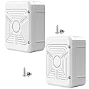 CTXSumTec 2-Pack 4.5" Square Security Camera Junction Box Mouting Bracket, Universal Junction Outlet Box Mount Hide Cable Junction Box for CCTV