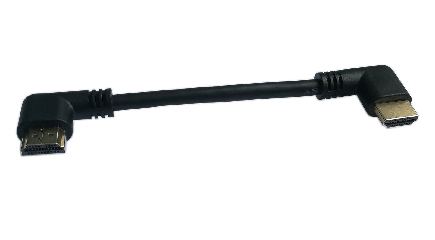 zdyCGTime 5 Inch HDMI Right Angle 90 Degree Vertical Right Cable -Supports 4K@60Hz, High Speed, HDMI 2.0 Ready - UHD, Ethernet & Audio Return - Video