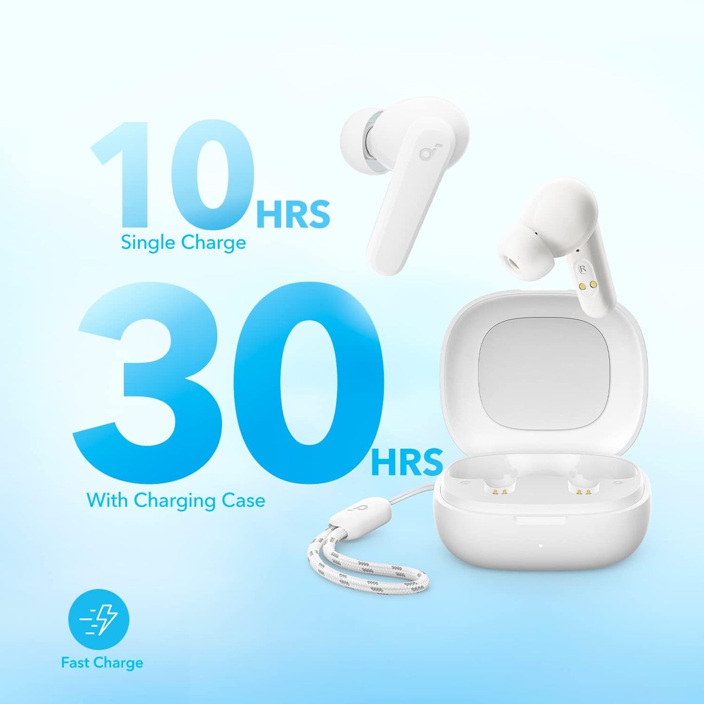 Soundcore by Anker P20i True Wireless Earbuds, 10mm Drivers with Big Bass, Bluetooth 5.3, 30H Long Playtime, Water-Resistant, 2 Mics for AI Clear