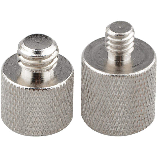 CAMVATE 1/4" Female to 3/8" Male & 3/8"-16 Female to 1/4"-20 Male Screw Adapter for Tripod and Camera and Qr Plate/Adapter Brass - 0910