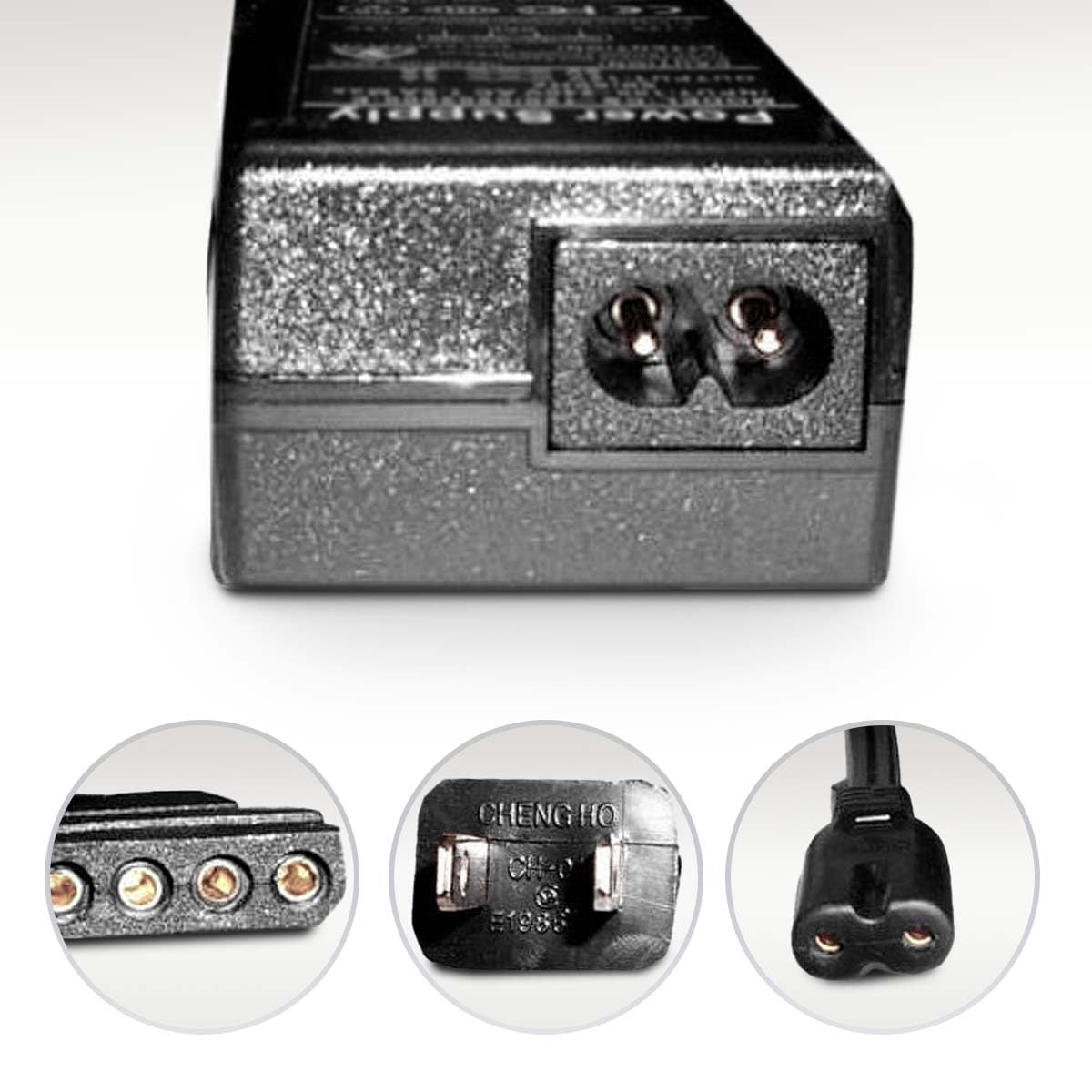 Coolerguys 100-240v AC to 12 & 5v DC 4pin Molex 2A Power Adapter (2A, Without On/Off Switch)