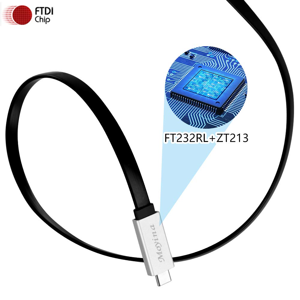 Moyina USB C Console Cable USB C to RJ45 Cable FTDI Chip Essential Accesory of Cisco, NETGEAR, Ubiquity, TP-Link Routers/Switches for Laptops