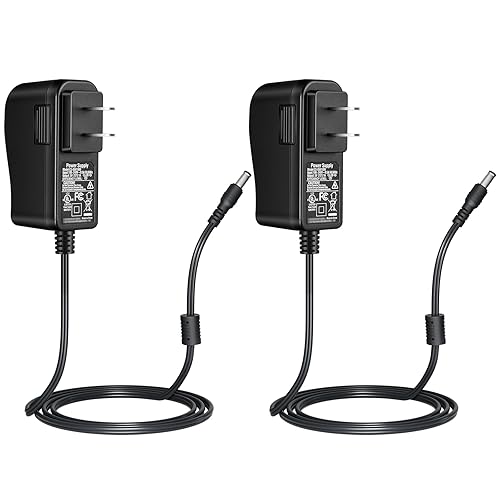 2-Pack AC to DC 5V 1A Power Supply Plug 5.5mm x 2.1mm UL Listed FCC