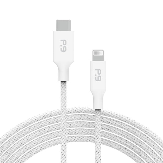PureGear Braided USB C to Lightning Cable, Apple MFi Certified Charging Data Sync Cable Support Power Delivery & Type C Chargers for iPhone 14,14…