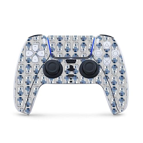 MightySkins Gaming Skin for PS5 / Playstation 5 Controller - Galaxy Bots | Protective Viny wrap | Easy to Apply and Change Style | Made in The USA