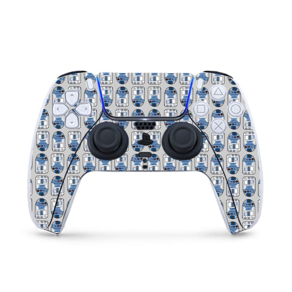 MightySkins Gaming Skin for PS5 / Playstation 5 Controller - Galaxy Bots | Protective Viny wrap | Easy to Apply and Change Style | Made in The USA