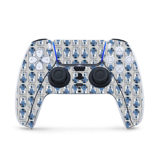 MightySkins Gaming Skin for PS5 / Playstation 5 Controller - Galaxy Bots | Protective Viny wrap | Easy to Apply and Change Style | Made in The USA