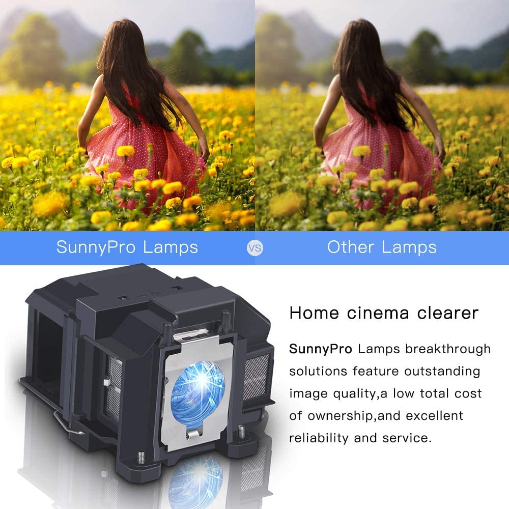 XIM ELPLP67/V13H010L67 Replacement Projector Lamp Bulb for Epson PowerLite Home Cinema 710HD PowerLite 1221 S11 EX7210 EX3212 MegaPlex MG-850HD