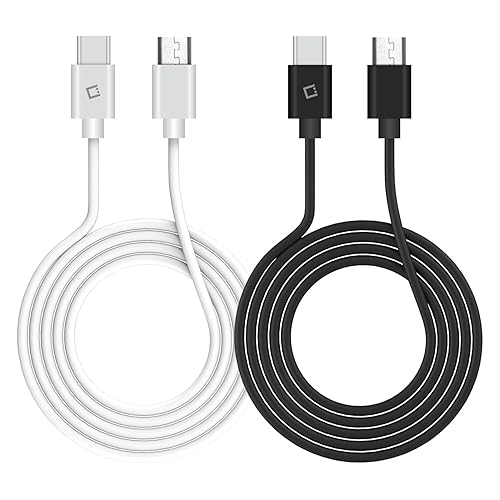USB-C to Micro-USB Charging Cable, Fast Charging and Data Sync Cable, 3.3feet Long Cable-White for iPhone 15, iPad Air Pro, MacBook Pro, Samsung