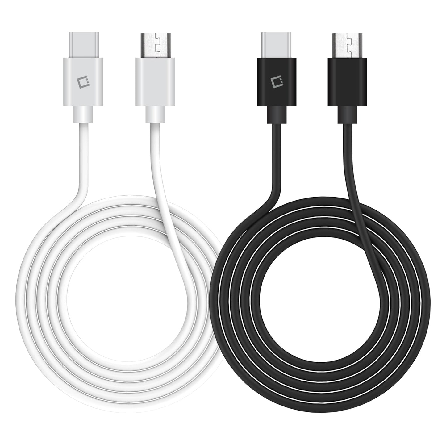 USB-C to Micro-USB Charging Cable, Fast Charging and Data Sync Cable, 3.3feet Long Cable-White for iPhone 15, iPad Air Pro, MacBook Pro, Samsung