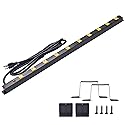 10-Outlet Heavy Duty Power Strip Surge Protector Metal Long Extension Cord 6-Foot, SGS Certified,Black(1000J)…