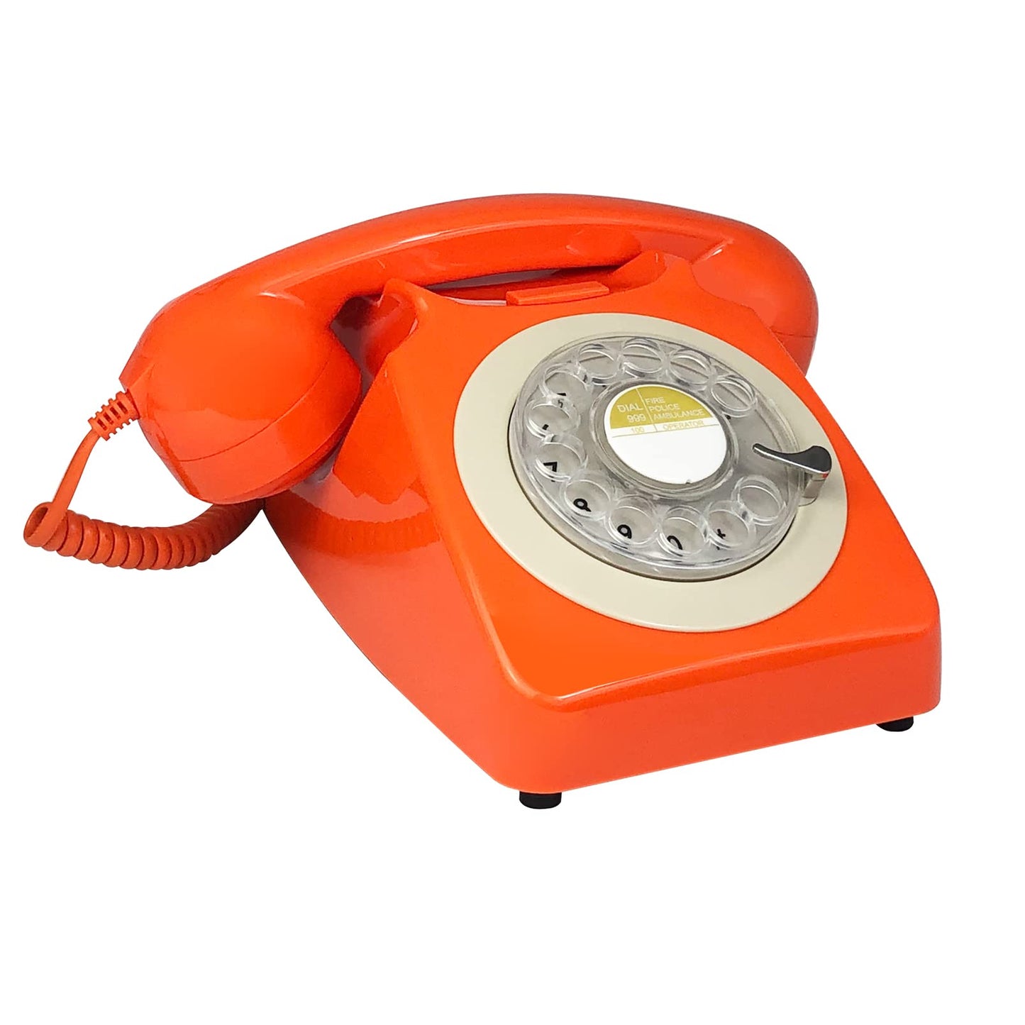 Benotek Rotary Dial Telephone Retro Old Fashioned Landline Phones with Classic Metal Bell,Corded Phone with Redial for Home Office School Hotel Decor