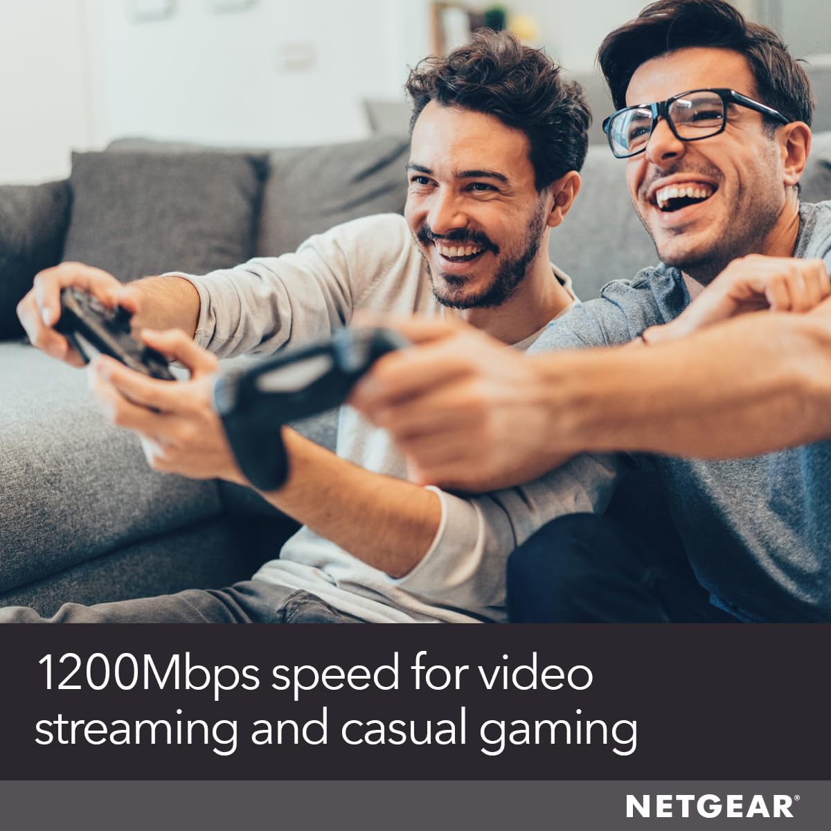 NETGEAR WiFi Range Extender (EX6120) - Add up to 1,500 sq. ft., 25 Devices - AC1200 Dual Band Wireless Signal Extender (Up to 1.2 Gbps Speed), Compact