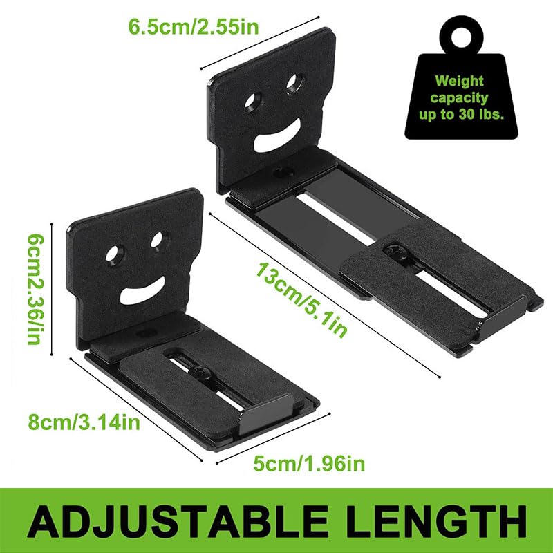 Audio Slide Rail Length Adjustable Echo Wall Long Sound Wall Frame Wall Mount Bracket for LG Samsung Sony Home Theater Adjustable Wide Version of The