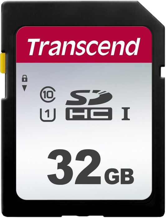 Transcend 32GB SDC300S SD UHS-I SDHC Memory Card, 100MB/s, U1, C10