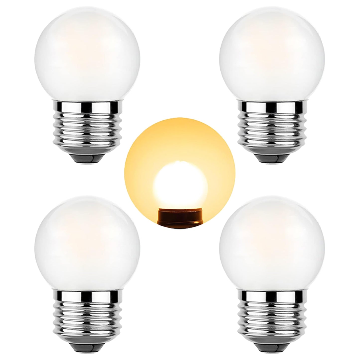 Figame G40 1.5W LED E26 4-Pk 2700K Soft Night Light