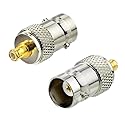 DHT Electronics 2PCS RF coaxial Coax Adapter BNC Female to MCX Male Connector