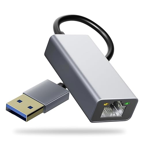 Cyberguys USB 3.0 to Ethernet Adapter, 1Gbps RJ45 LAN Network Dongle, Plug & Play, Compatible with Nintendo Switch, Windows, Mac, Chrome OS, TV Box
