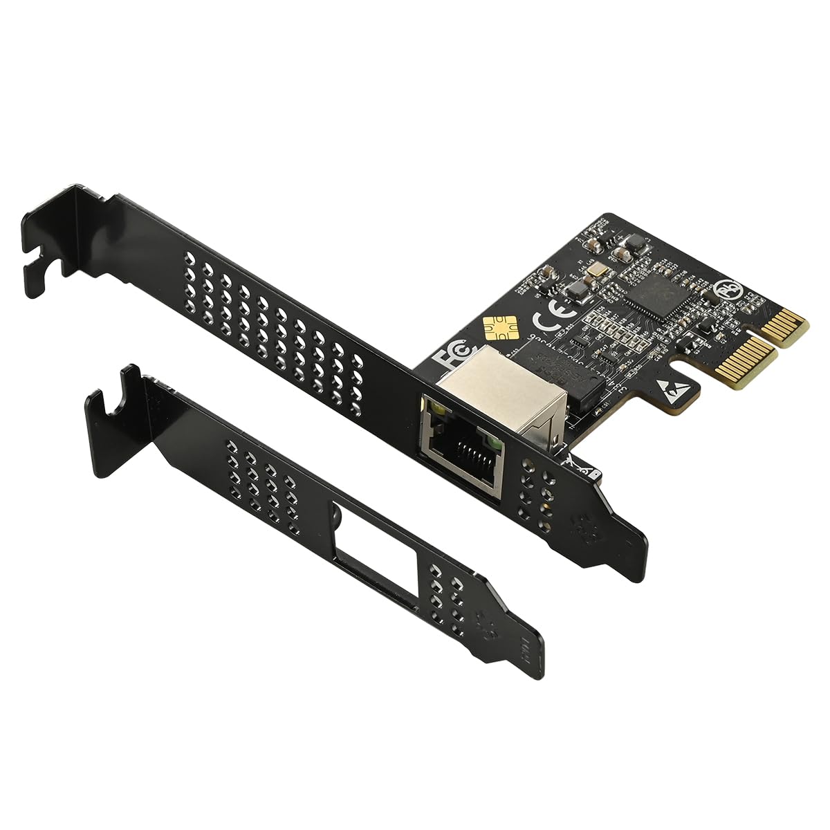 IO CREST 5.0GB PCIe Network Card - PCIe to 5.0 Gigabit Ethernet Network Card, Supports Windows 11/10/8.1/8/7, Win Server 2022/2019/2016, Linux