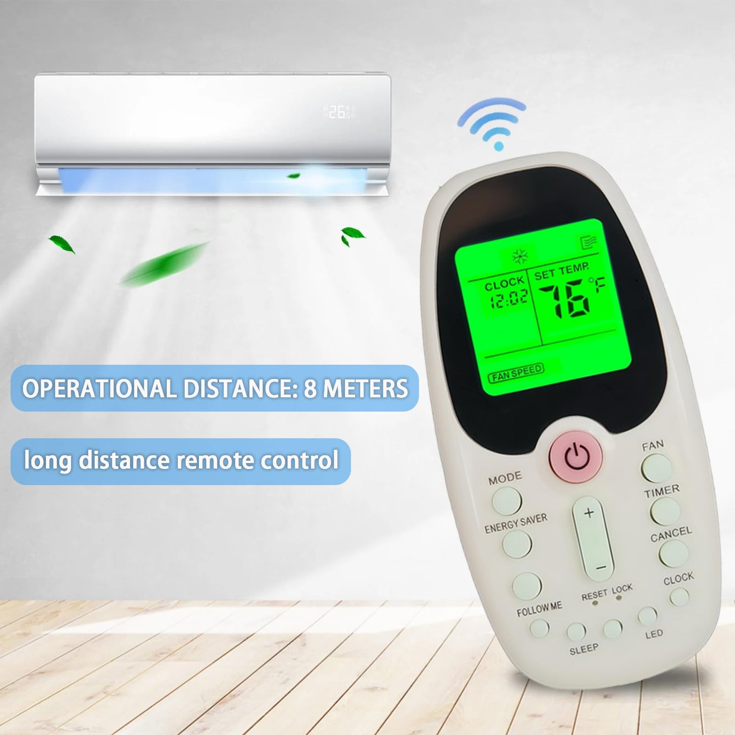 Replacement Remote Control for Midea Arctic King Comfort-aire Window Air Conditioner R09B/BGE R09B/BGCE R09A/BG(C) E R09B/BG(C) E R09C/BG(C) E