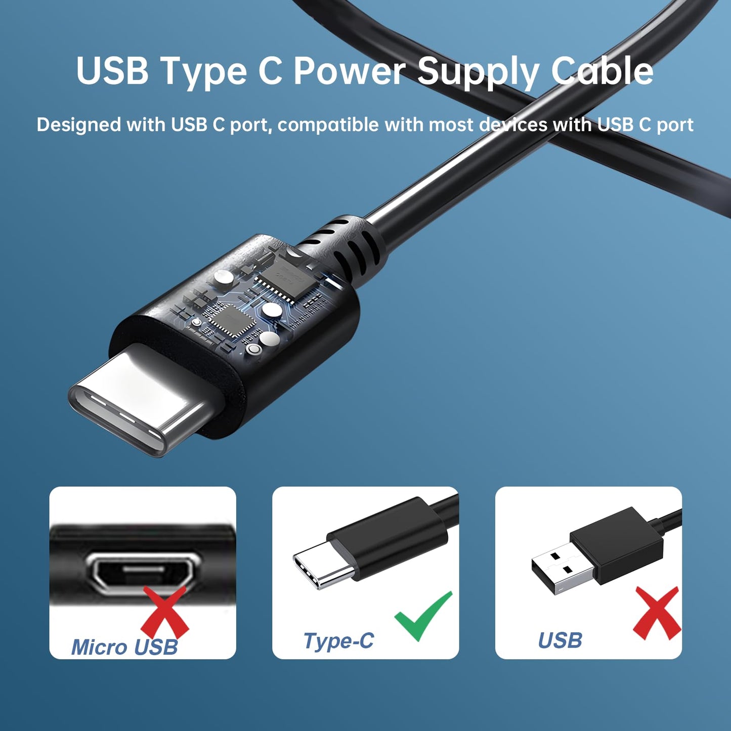 5V 2A USB C Power Adapter Compatible with Beats Flex Headphones, Beats Studio 3, JBL Charge 4, JBL Charge 5, JBL Pulse 4, JBL Flip 5, Flip 6, JR POP