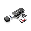 UGREEN SD Card Reader - Portable USB 3.0 Dual Slot Flash Memory Card Adapter Hub for SDXC, SDHC, MMC, RS-MMC, TF, Micro SDXC, Micro SDHC UHS-I