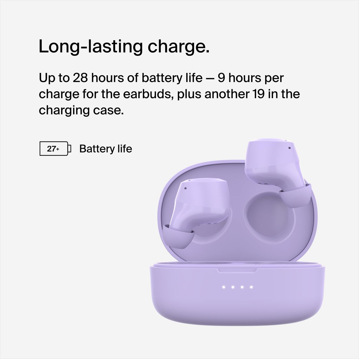 Belkin SoundForm Bolt True Wireless Earbuds, Wireless Charging, IPX4 Sweat and Water-Resistant, USB-C, Up to 28 Hours of Battery Life for Apple…
